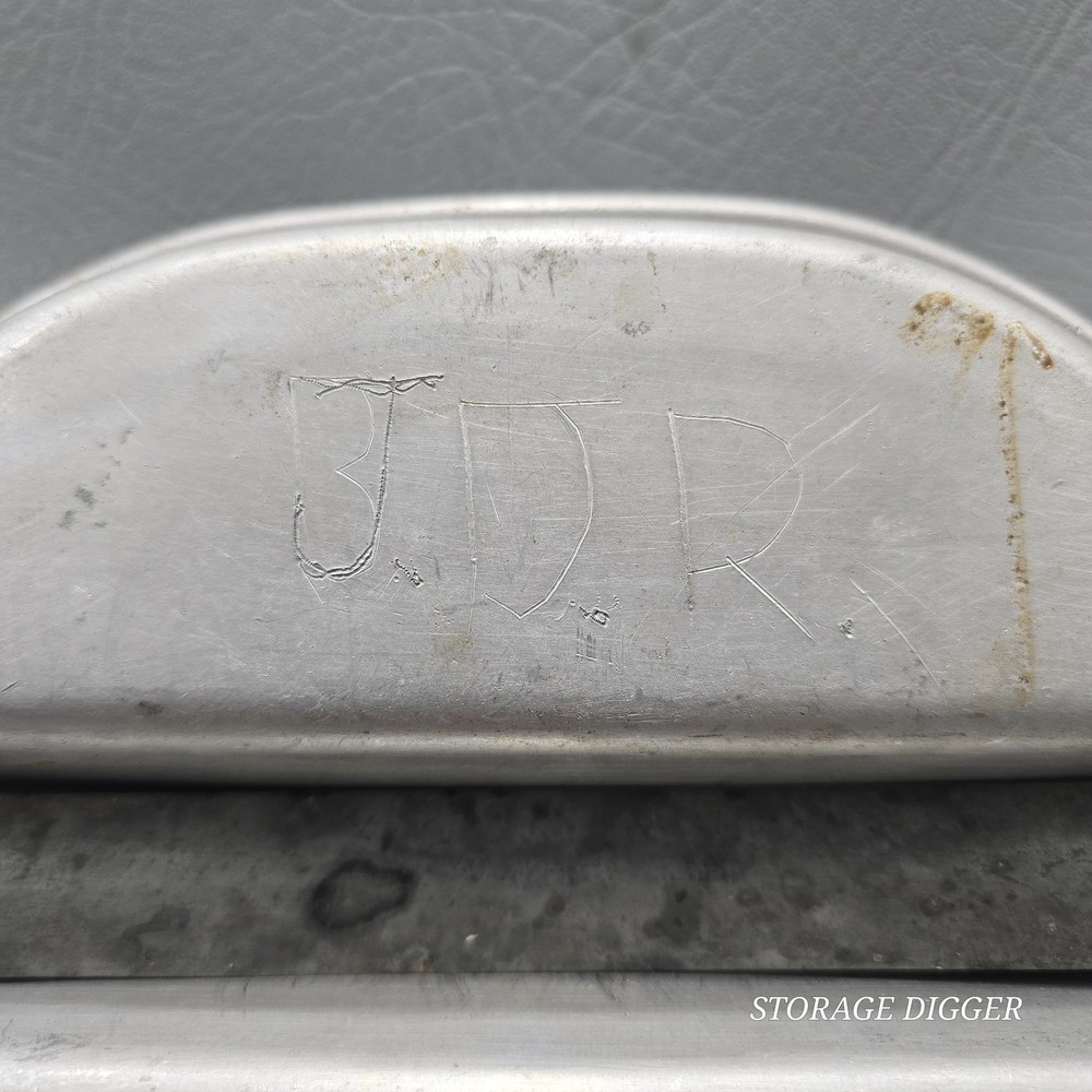 Vintage US Army Mess Kit WWII 1945 Cooking Pan And Plate, Original Issue