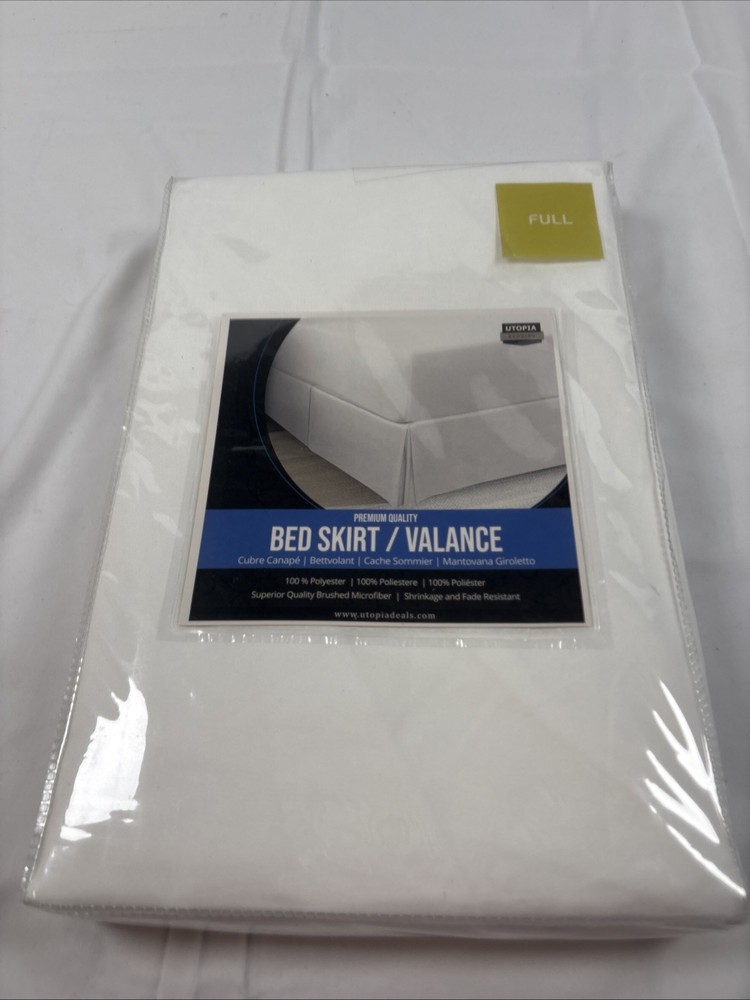 UTOPIA BEDDING FULL BED SKIRT 100% Polyester MicroFiber
