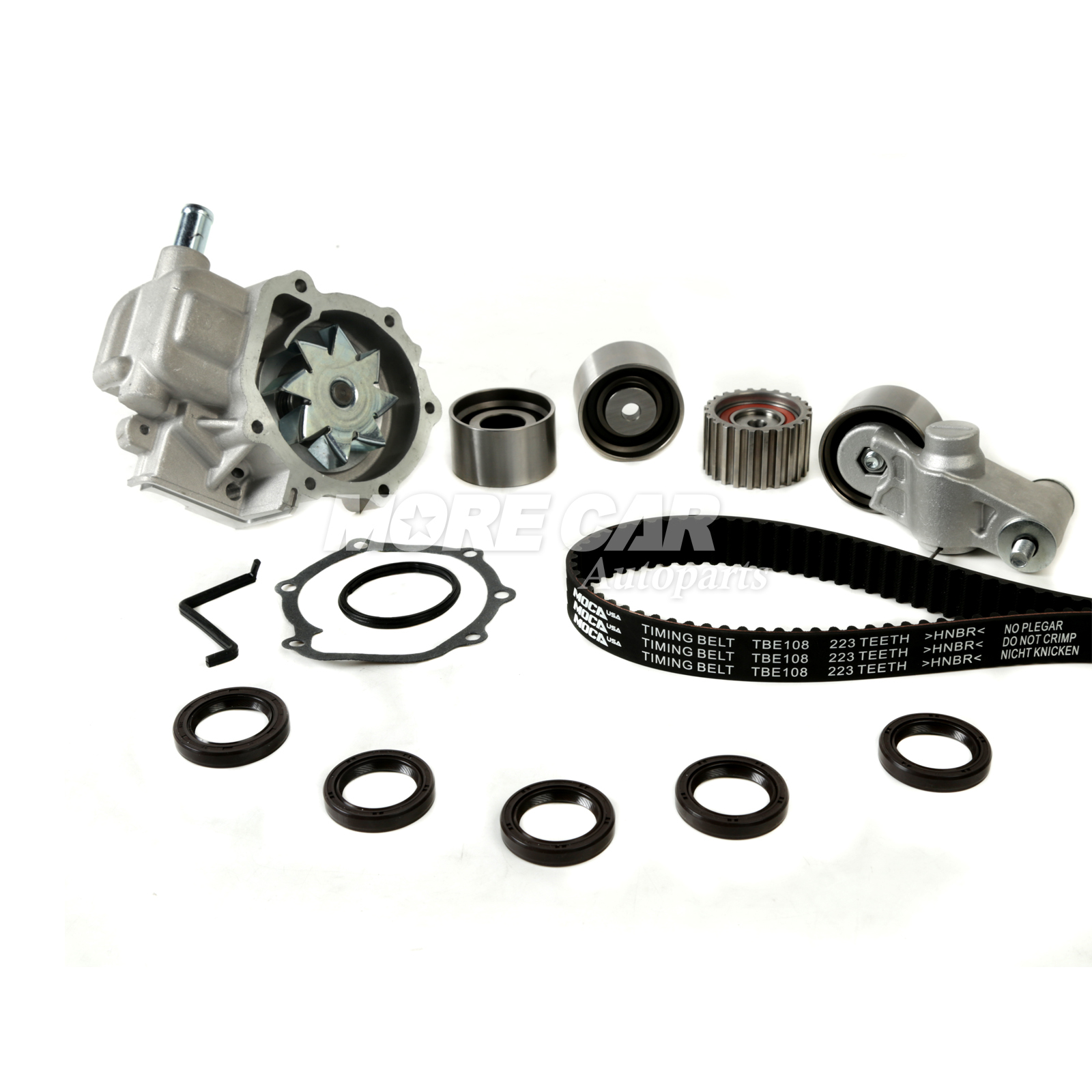 HNBR Timing Belt Water Pump Kit for 06-12 Subaru Outback Impreza Forester 2.5L
