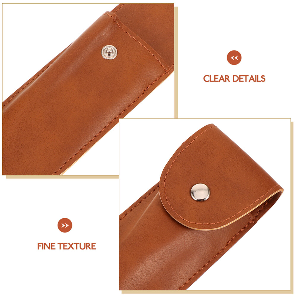 3PCS Leather Harmonica Case Portable Harmonica Storage Bags Harmonica Pouch