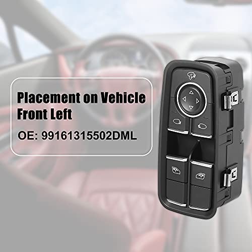 Replacement Driver Master Window Switch for Boxster 13-16 Cayman 14-16