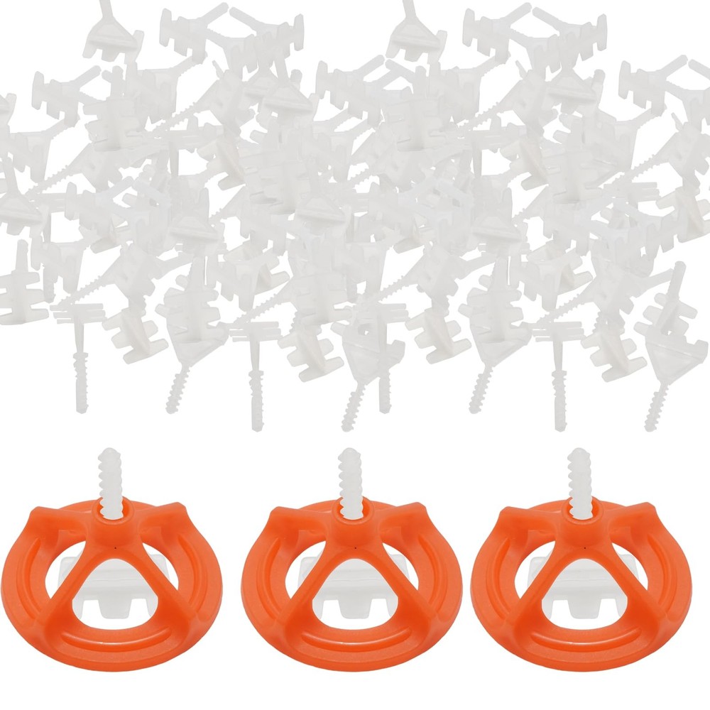 1/32" Tile Leveling System Clips Ultra-Thin, 1mm Tiles Leveler Spacers, 100 C...