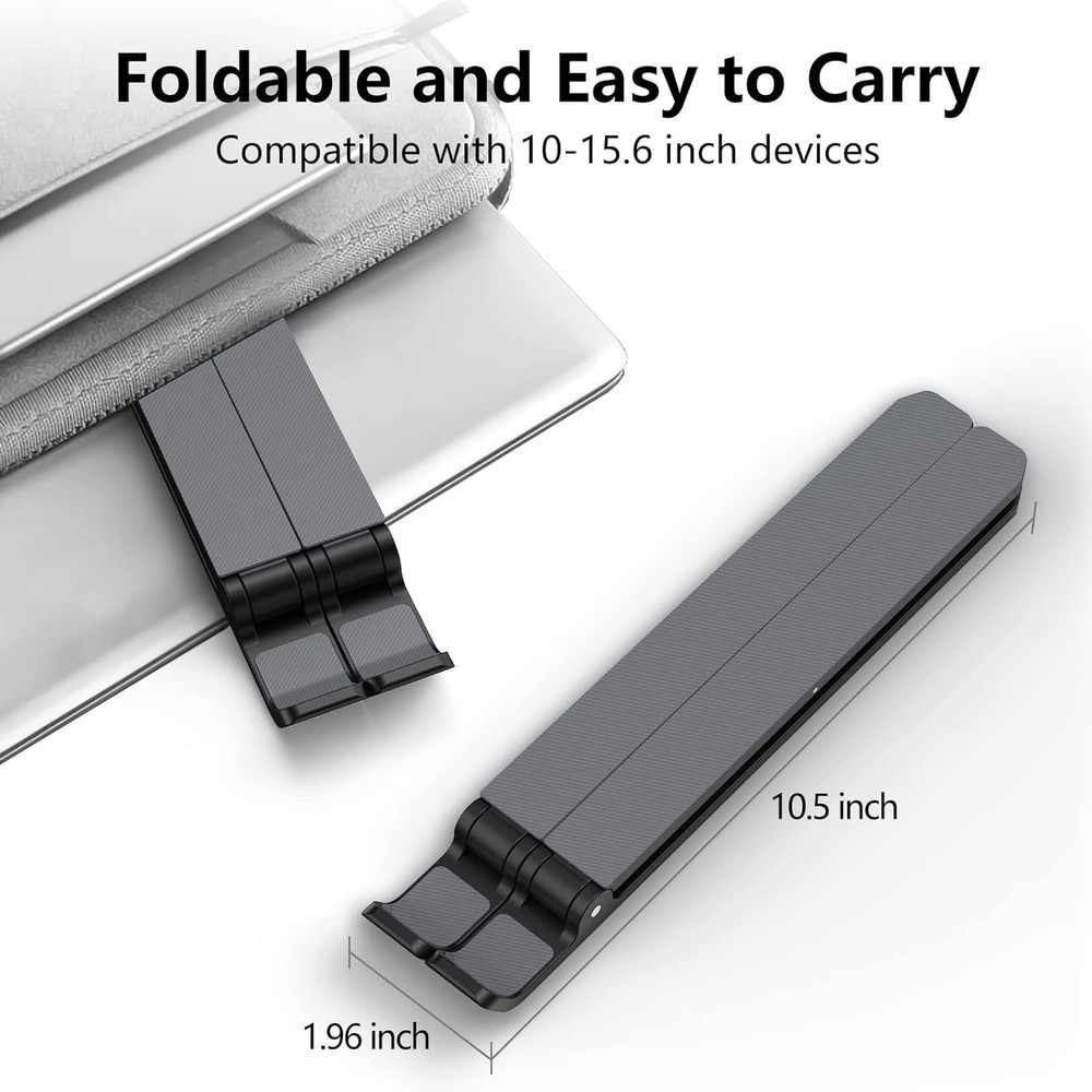 Sturdy Portable Laptop Stand - Ergonomic Height Adjustable for Comfortable Use