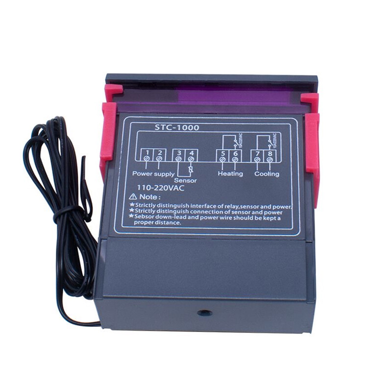 2pcs STC-1000 AC 110V-220V Digital Temperature Controller Thermostat With Sensor
