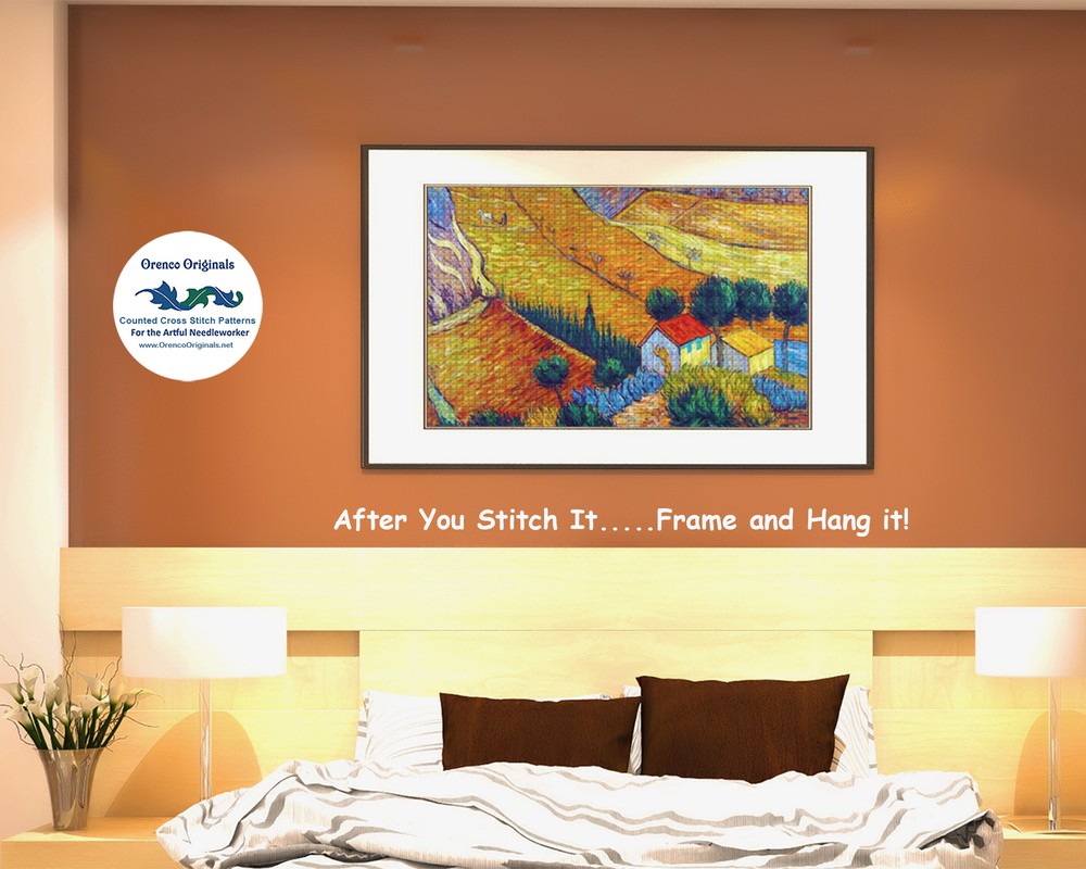 Starry Starry Night Impressionist Vincent Van Gogh Counted Cross Stitch Pattern