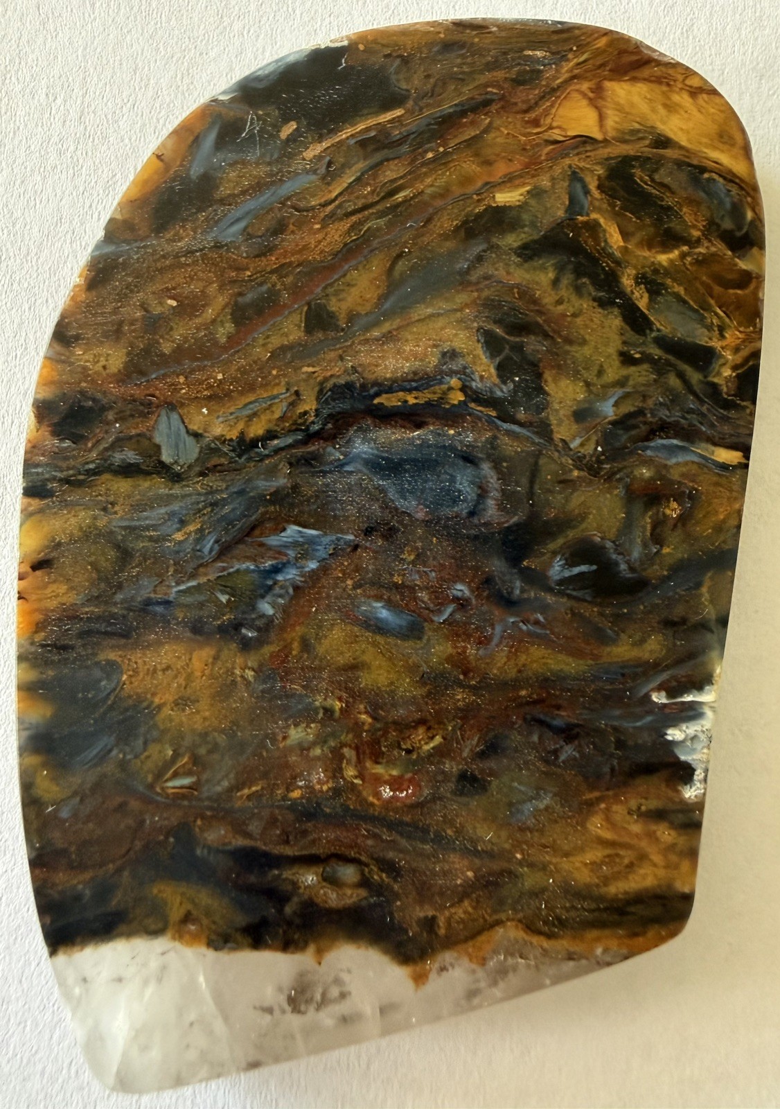 Pietersite Slab, 1 3/4” x 2.75” x .25”, 1.7oz. Polished Front, back & Sides.