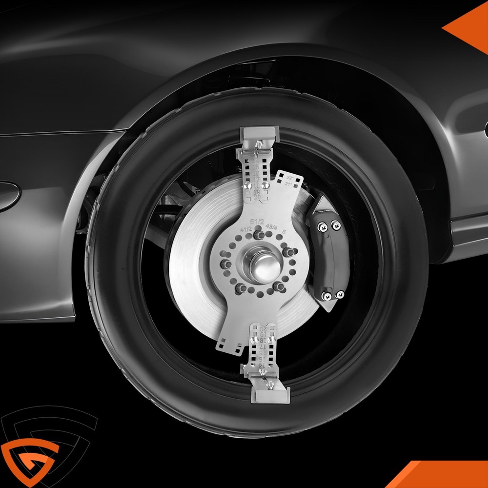 Wheel Fitment Testing Tool New 14"-20" 5-Lug Pattern Silver