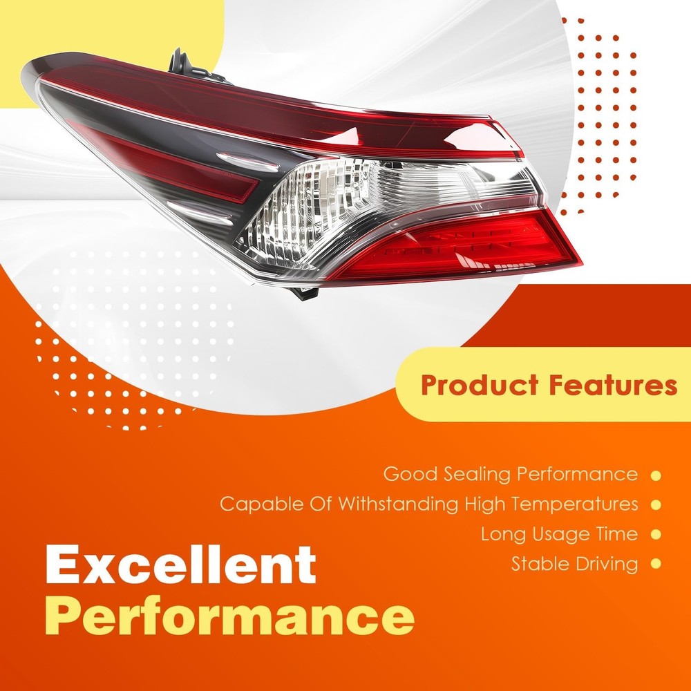 Outer Tail Light Driver Side Compatible with Camry LE SE 2021 2022 Left