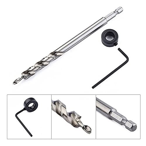 2 Set Step Drill Bit Hex Twist Drill Bits Kit Pocket Hole Tool