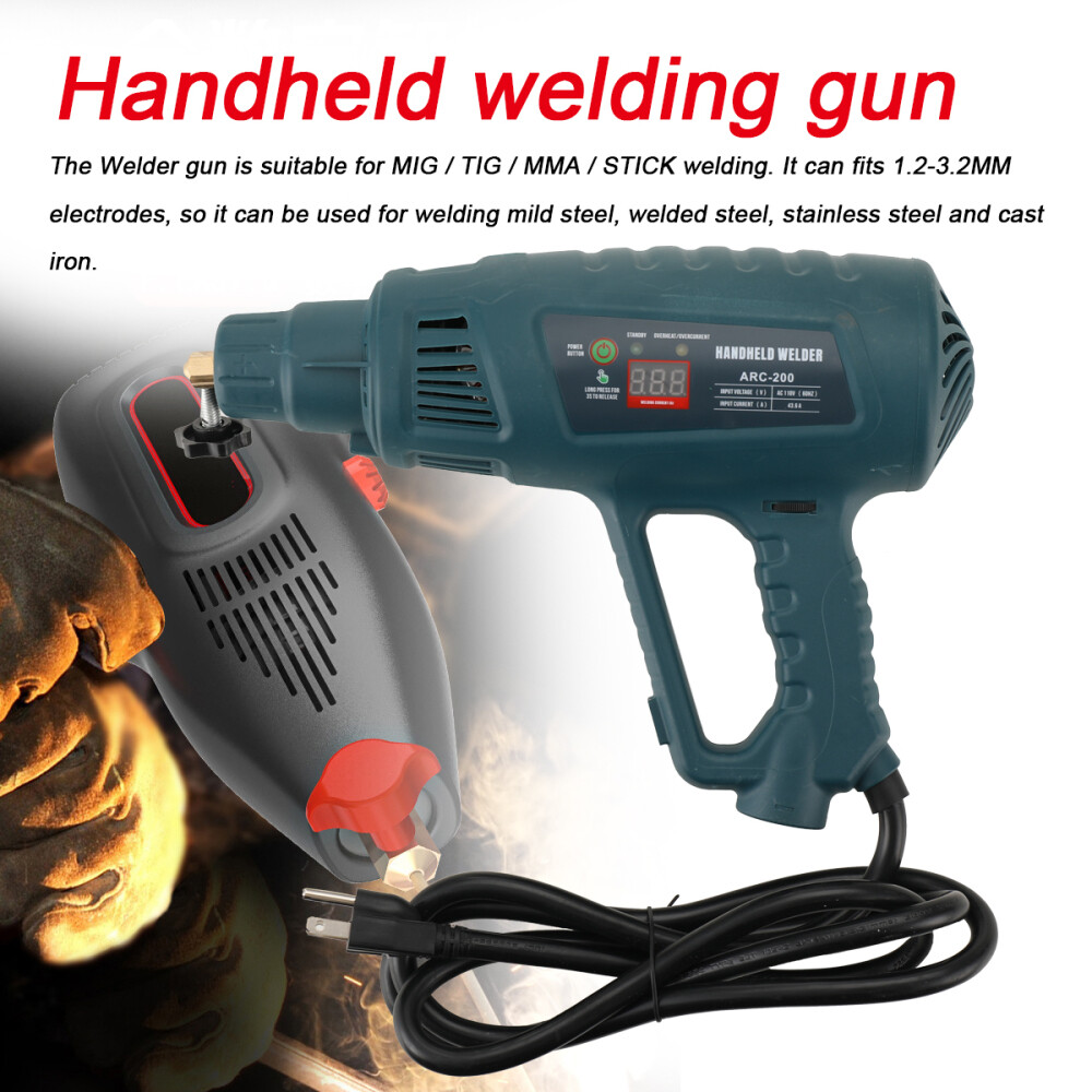 Welding Machine Handheld 4800W 110V Portable Welder Hand Held Welder LCD-Display