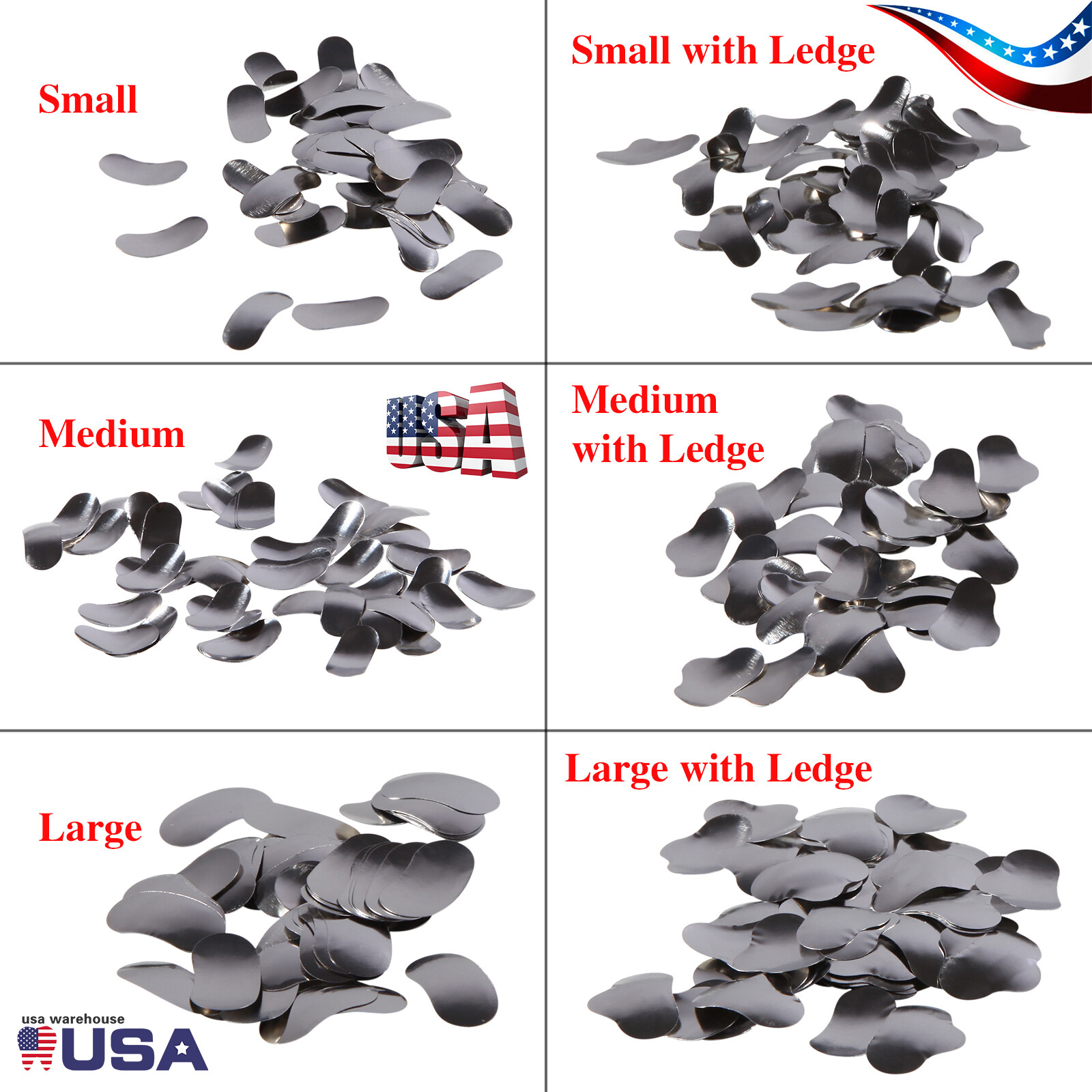 Dental Sectional Matrix System Contoured Metal Matrices Refill Matrix Bands 50x