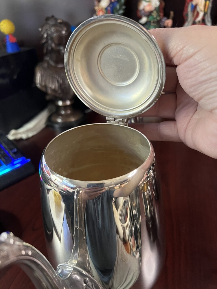 Wm Rogers Coffee / Tea Pot Creamer and Sugar Caddy With Lid