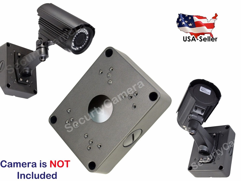 Dark Gray CCTV Security Bullet Camera Mounting Deep Base Junction Outlet Box 5.3