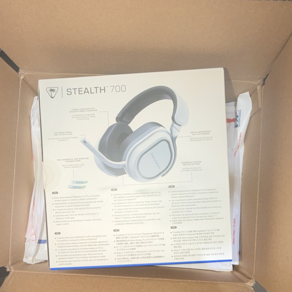 Turtle Beach Stealth 700 Gen 3 Wireless Bluetooth Headset 60mm Eclipse AI Noise