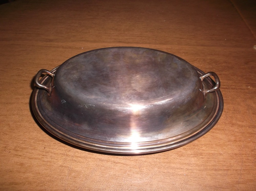 Vintage Gorham Silverplate 2 Piece Oval Covered Vegetable Serving Dish #YC426/4
