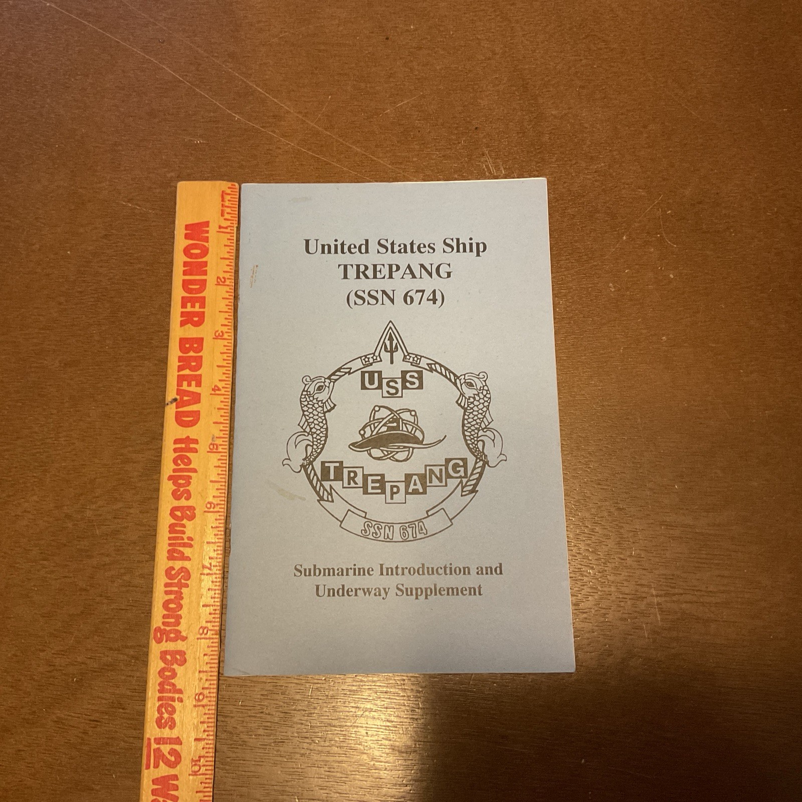 USS TREPANG SSN 674 UNDERWAY SUPPLEMENT VISITORS Handout Pamphlet Vintage