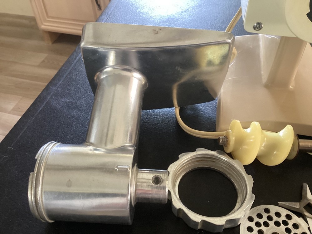 Oster Food Grinder Model 480 E, with attachments, and original paperwork