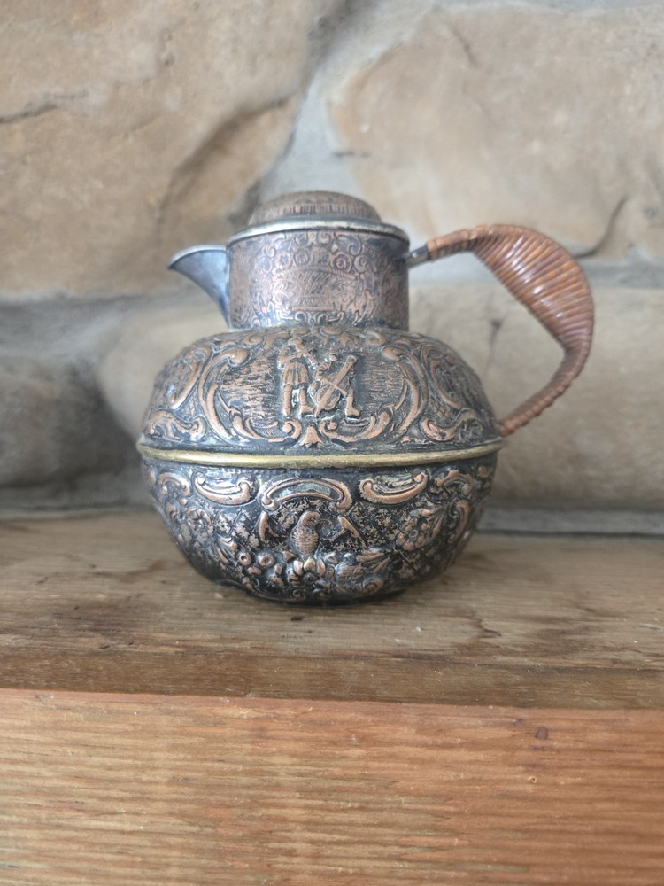 Vintage E G Webster And Son Repousse Teapot