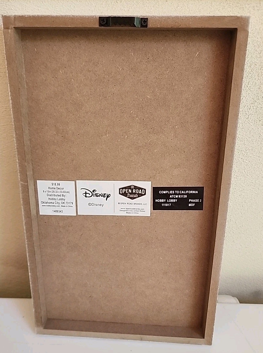 Disney Belle Beauty & The Beast Wooden Sign Wall Decor 8"×13” Princess