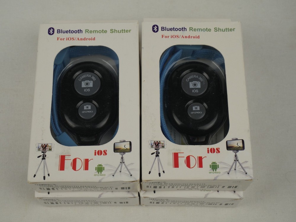 (Lot of 4) Neewer Smartphone Shutter Remote IOS Android | NEW OLD STOCK (READ)