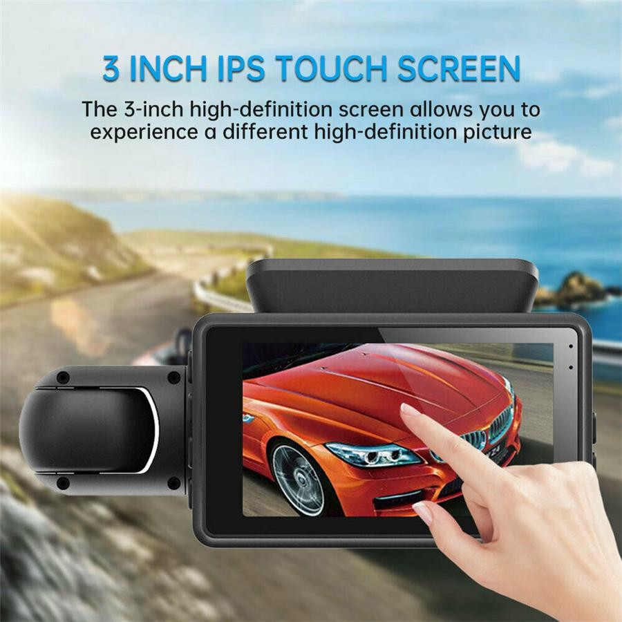 3in Car DVR Video Camera Dash Cam Loop Recording Touch Screen Motion Detection