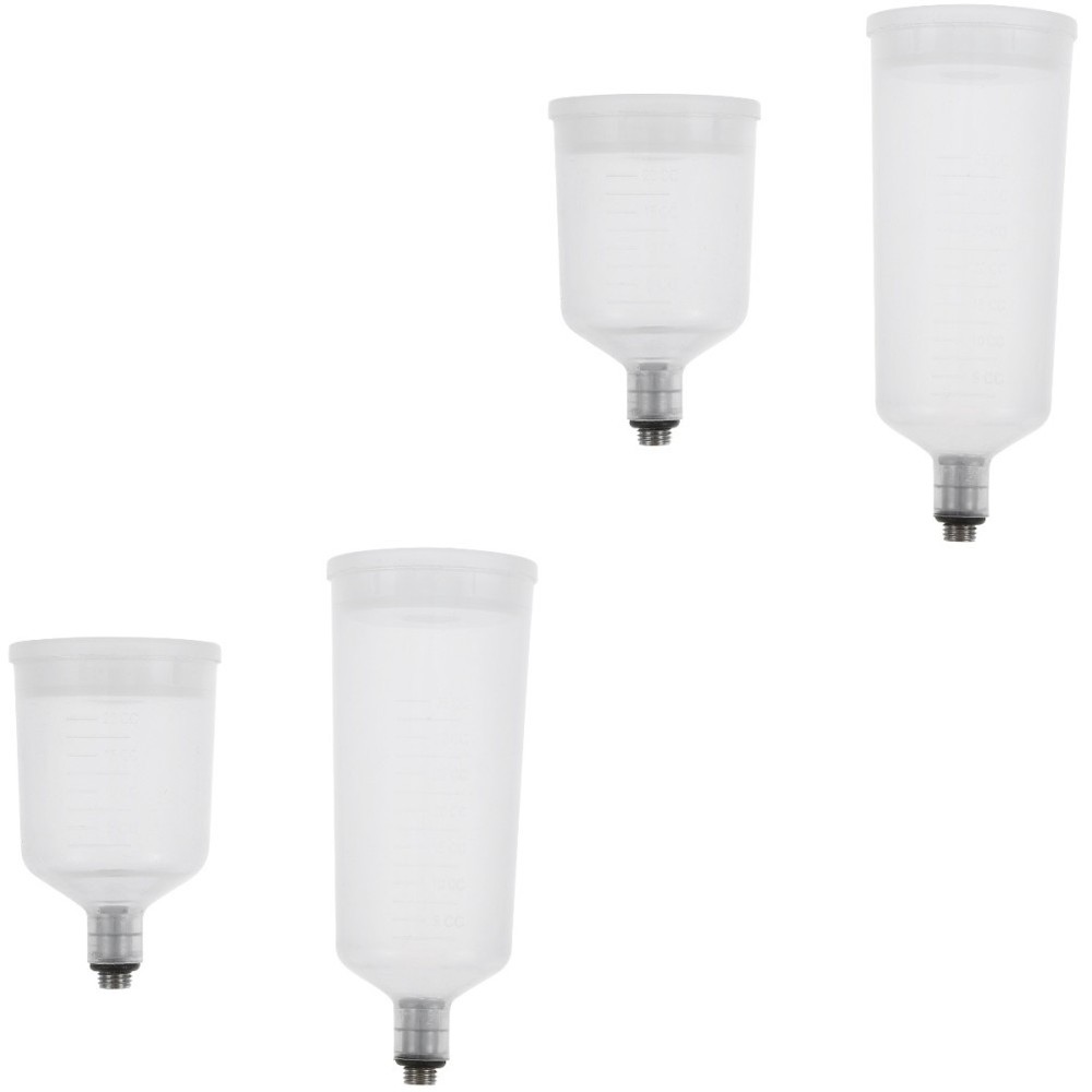 2 Pack Plastic Spray Paint Cup Pot Airbrush Replacement Part Container