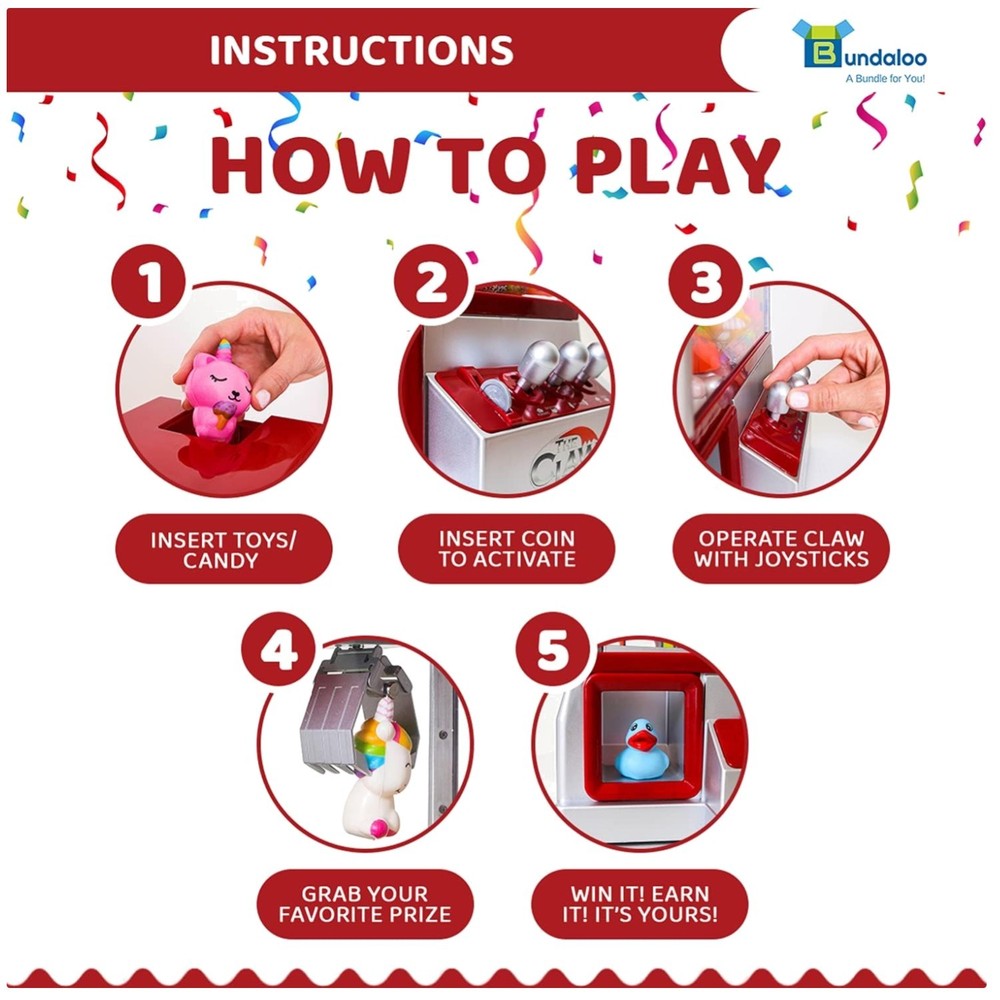 Interactive Toy Claw Machine - Educational Fine Motor Skills