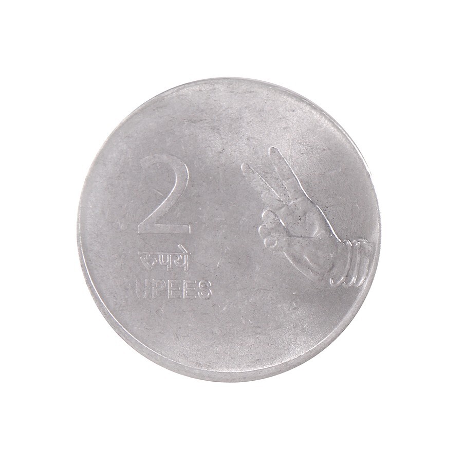India 2 Rupees, 2009, KM #327, Mint