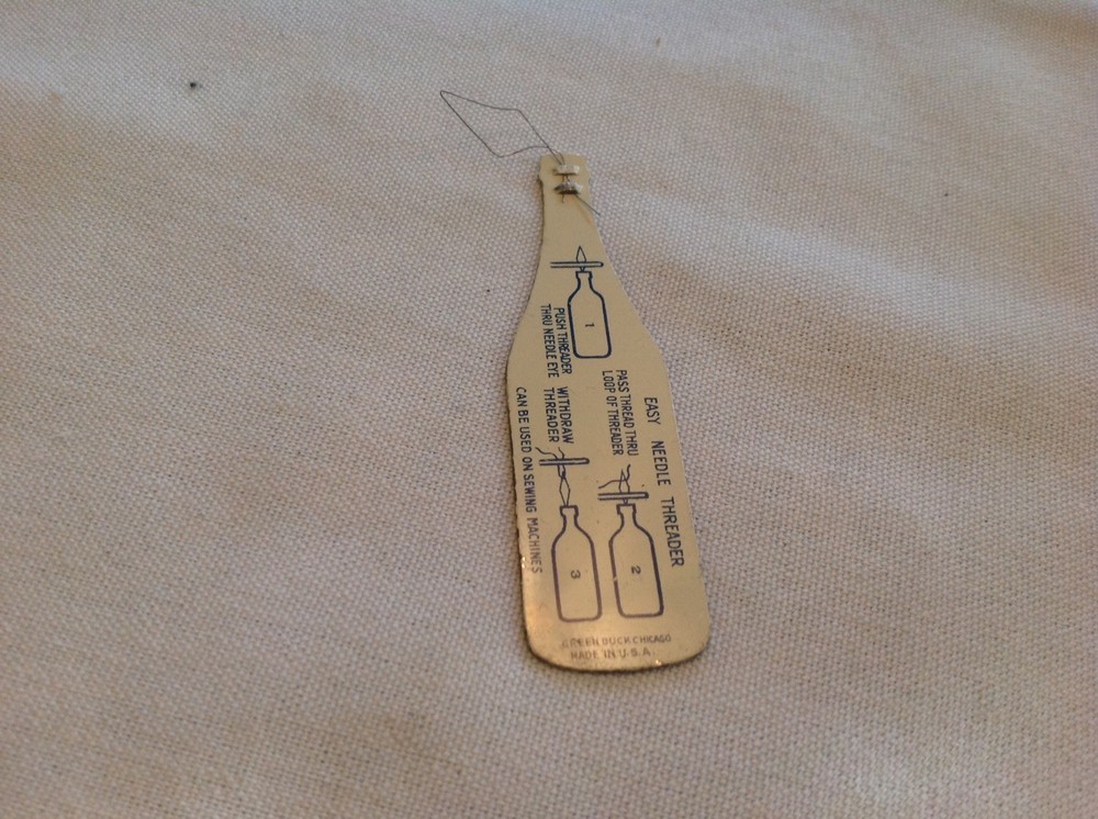 Gardiner's Solutions 101 Tin Die Cut Bottle Vintage Needle Threader