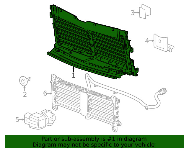 Genuine GM Upper Shutter 85054971