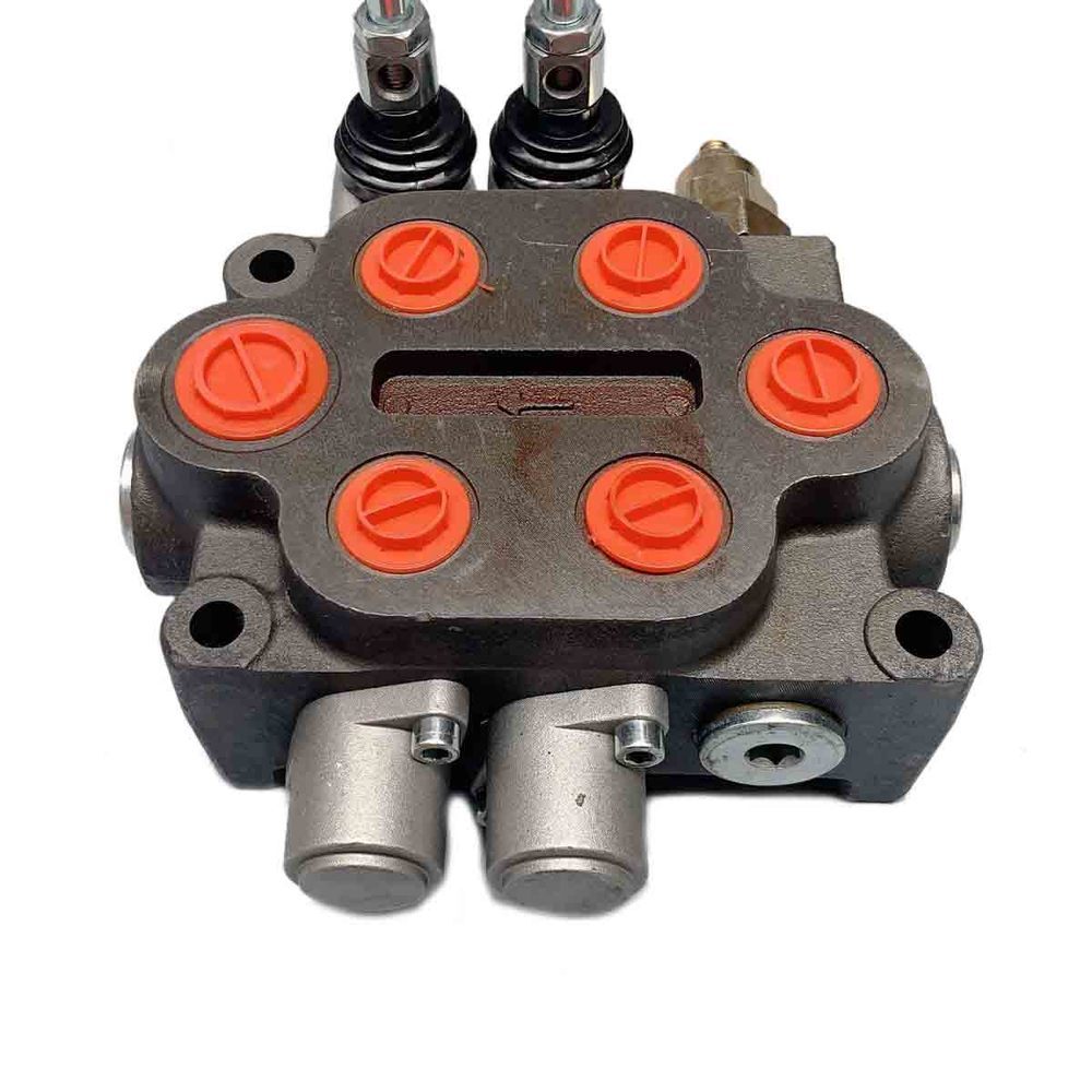 2 Spool 25 GPM Hydraulic Directional Control Valve Tractor Loader Double Acting