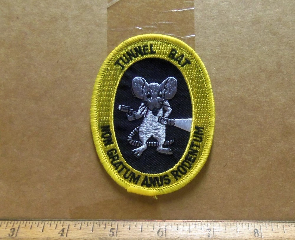 Tunnel Rat - Non Gratum Anus Rodentum - Embroidered Patch