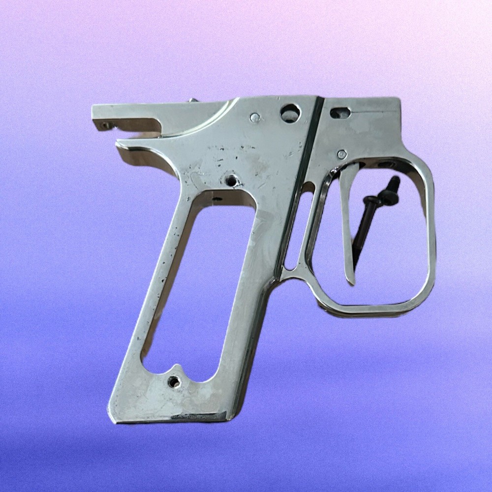 WGP Autococker Chrome Double Trigger Swing Hinge Trigger Frame Chrome Cocker B