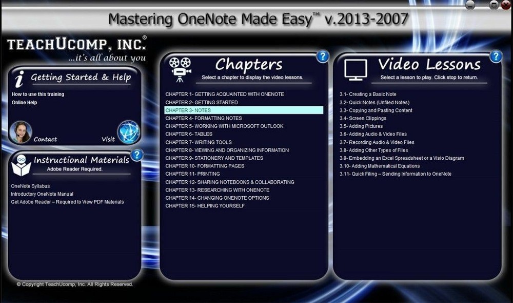 Learn Microsoft ONENOTE 2013 2010 Training Tutorial DVD & Digital Course 5 Hours