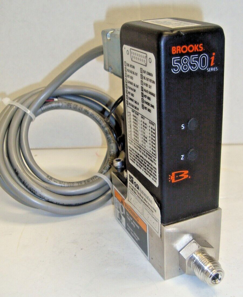 Brooks Mass Flow Controller, 5850i A1BG3T2BEA, with 4 ft Cable (I2)