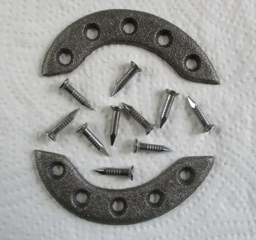 Set of British Army:"AMMO BOOT TOE PLATES" (With Fixing Nails/Screws, Sizes 5-6)
