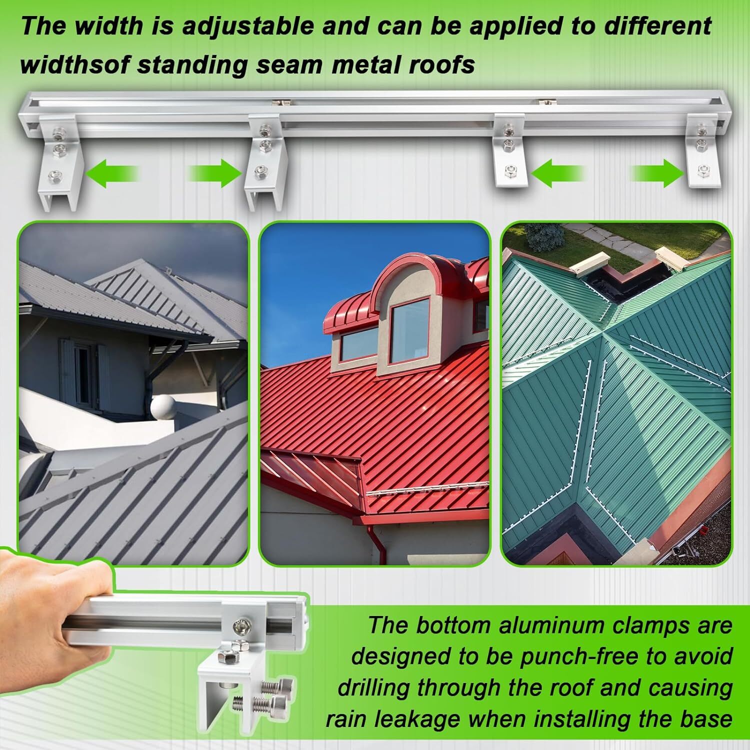 Adjustable Starlink Gen 3 Roof Mount, Ybervont Stainless Steel Mounting Kit