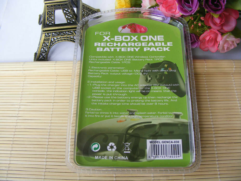 New Rechargeable Battery Pack for Xbox One /S Wireless Controller + USB Cable