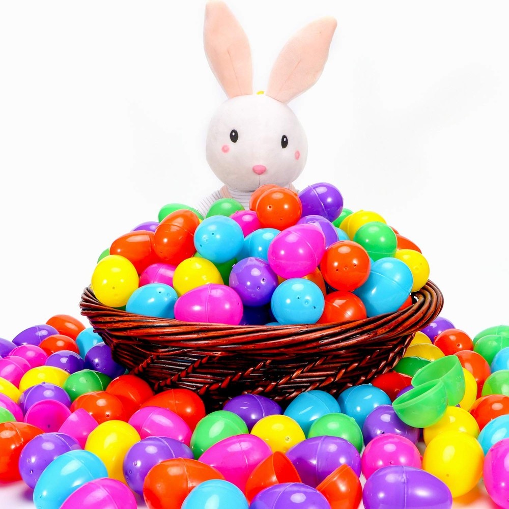 YEAHBEER 288 Easter Eggs -2.36" Bright Colors Plastic Easter Eggs Empty for E...