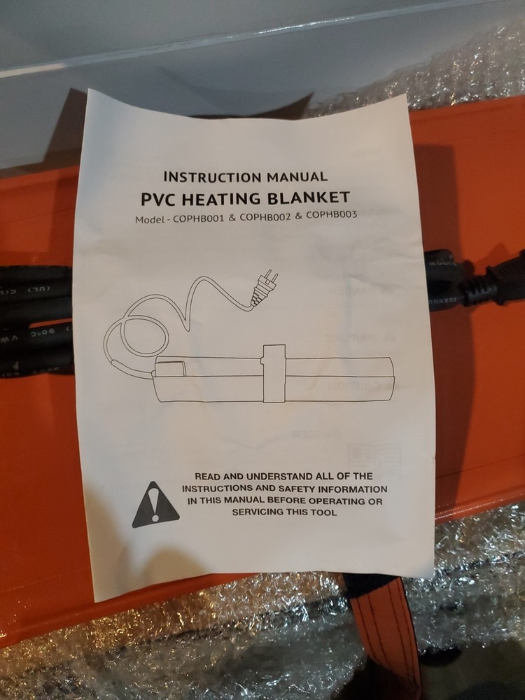 Pvc Conduit Heating Blanket