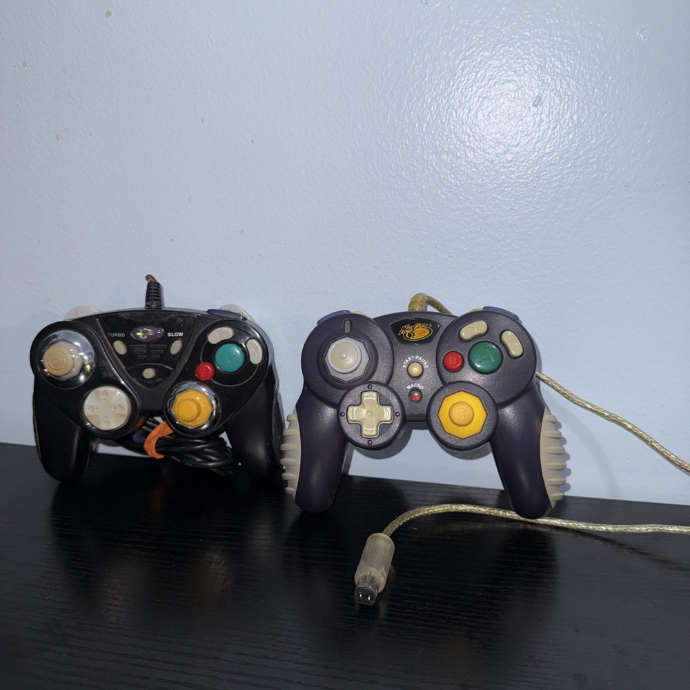 2 Nintendo Gamecube Controllers-Tested And Working Mad Catz