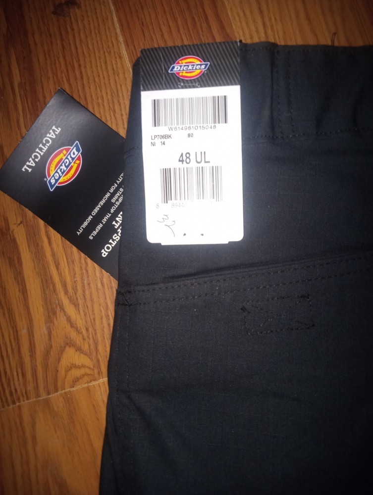 Dickies Tactical Cargo Work Pants Size 48x32 Black