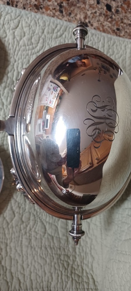 ANTIQUE JAMES DIXON & SONS ROLL TOP BUFFET SERVER