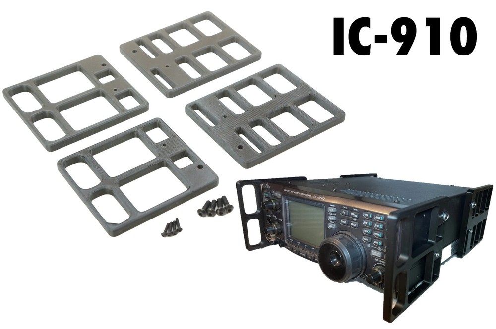 Protector Side Rail Stands Cage Handles for ICOM IC-910 Radio Transceiver