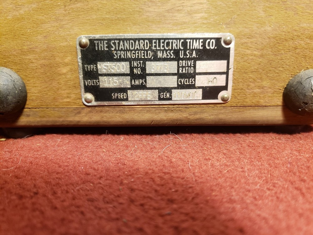 The Standard Electric Time Co. MST500 DCR Timer Clock Cycle Counter UNTESTED