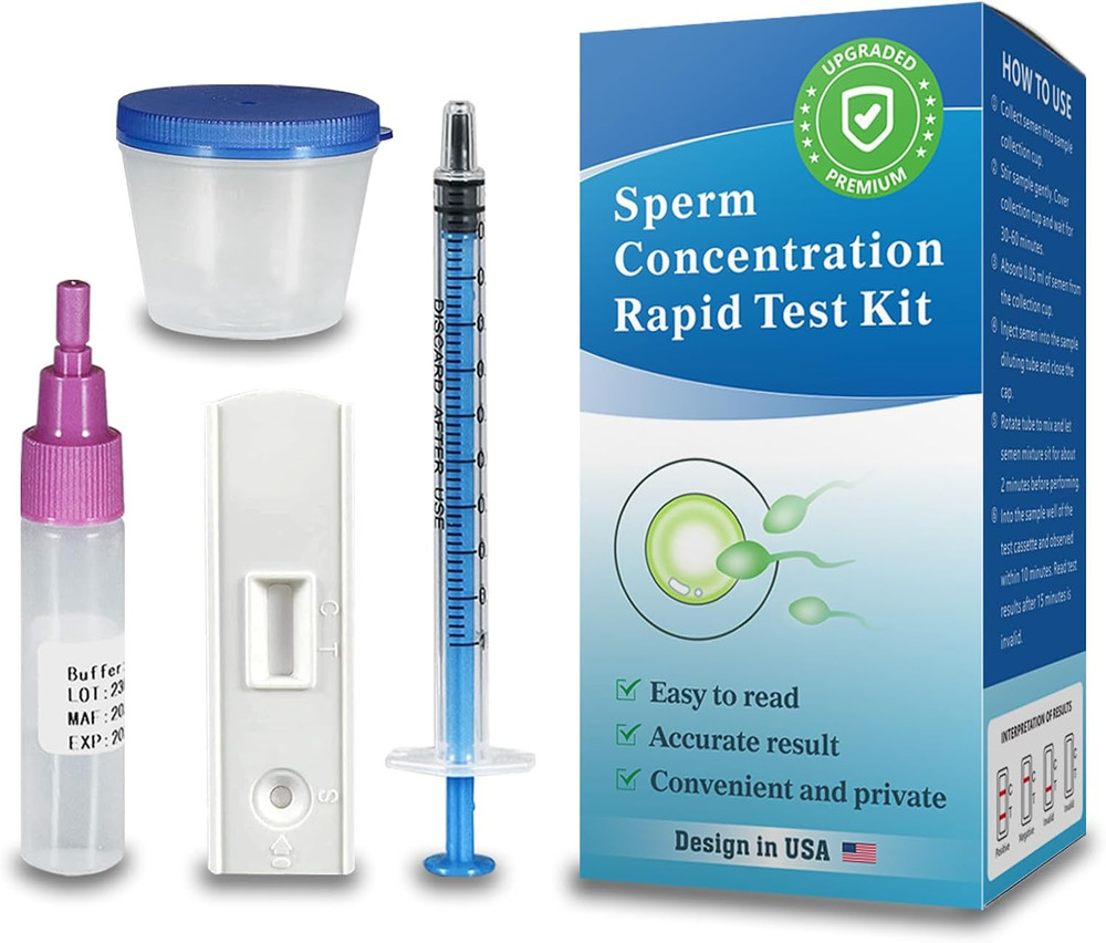Fertility Home Test Kit for Men-Trak plus Male Fertility Testing System- Shows
