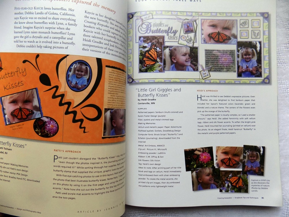 Creating Keepsakes Book “Scrapbook Tips & Techniques", Leisure Arts Paperback