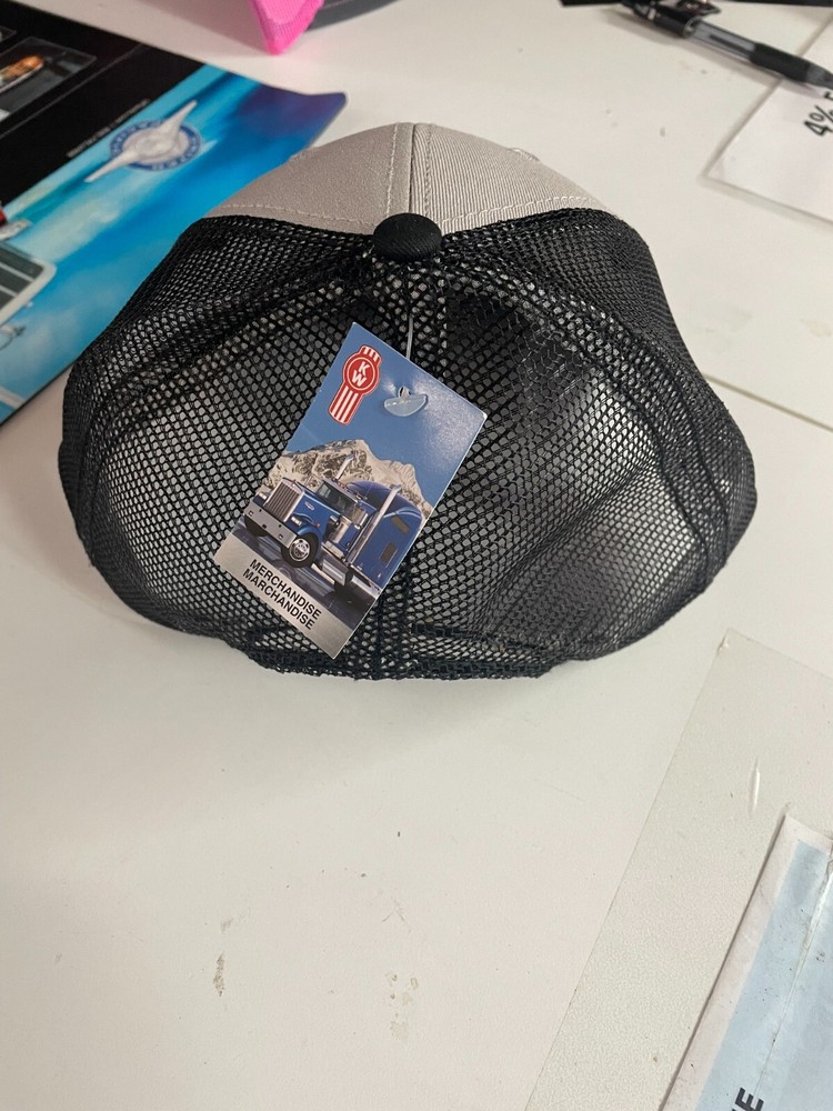 BLACK TWO TONE MESH KENWORTH TRUCKER HAT