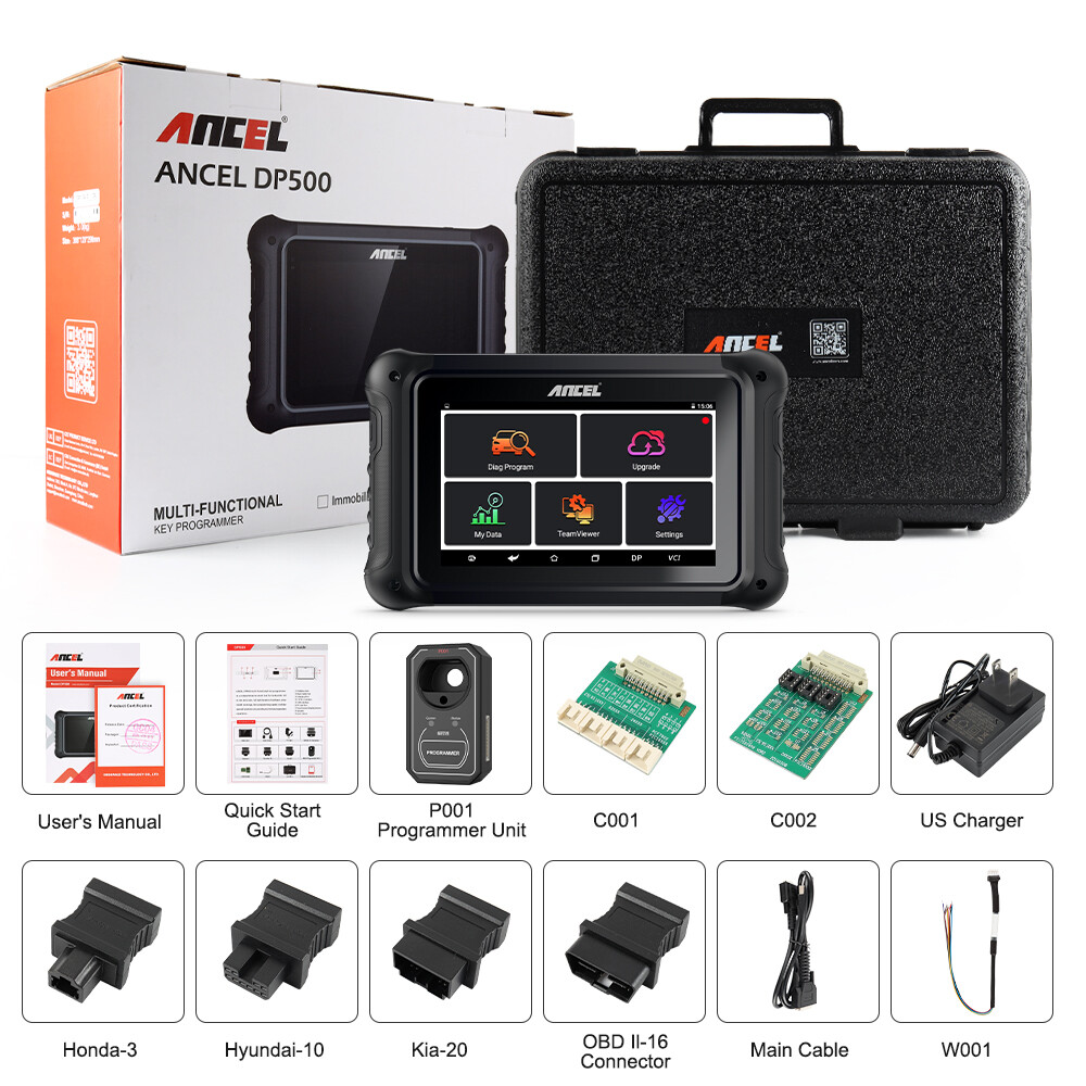 ANCEL DP500 Key Programming Tool Adjustment Mileage Odometer Correction Cluster