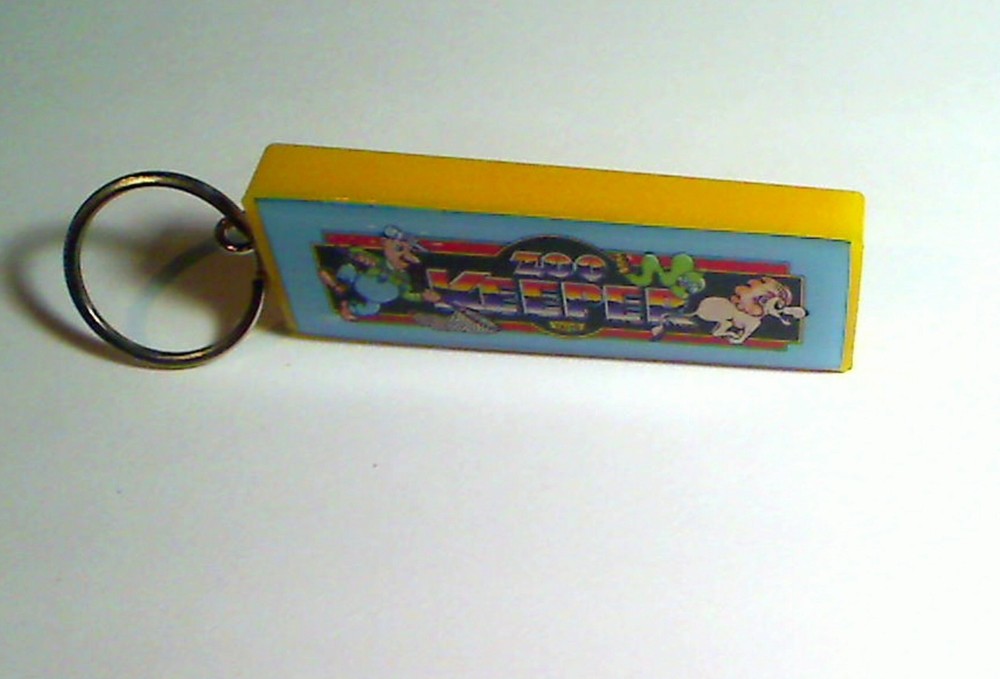 Zoo Keeper Arcade Marquee Coin Door accessory Keychain